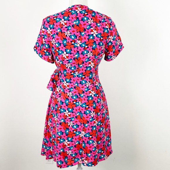 Molly Bracken Bright Floral Wrap Navy NEW S N - Picture 4 of 9